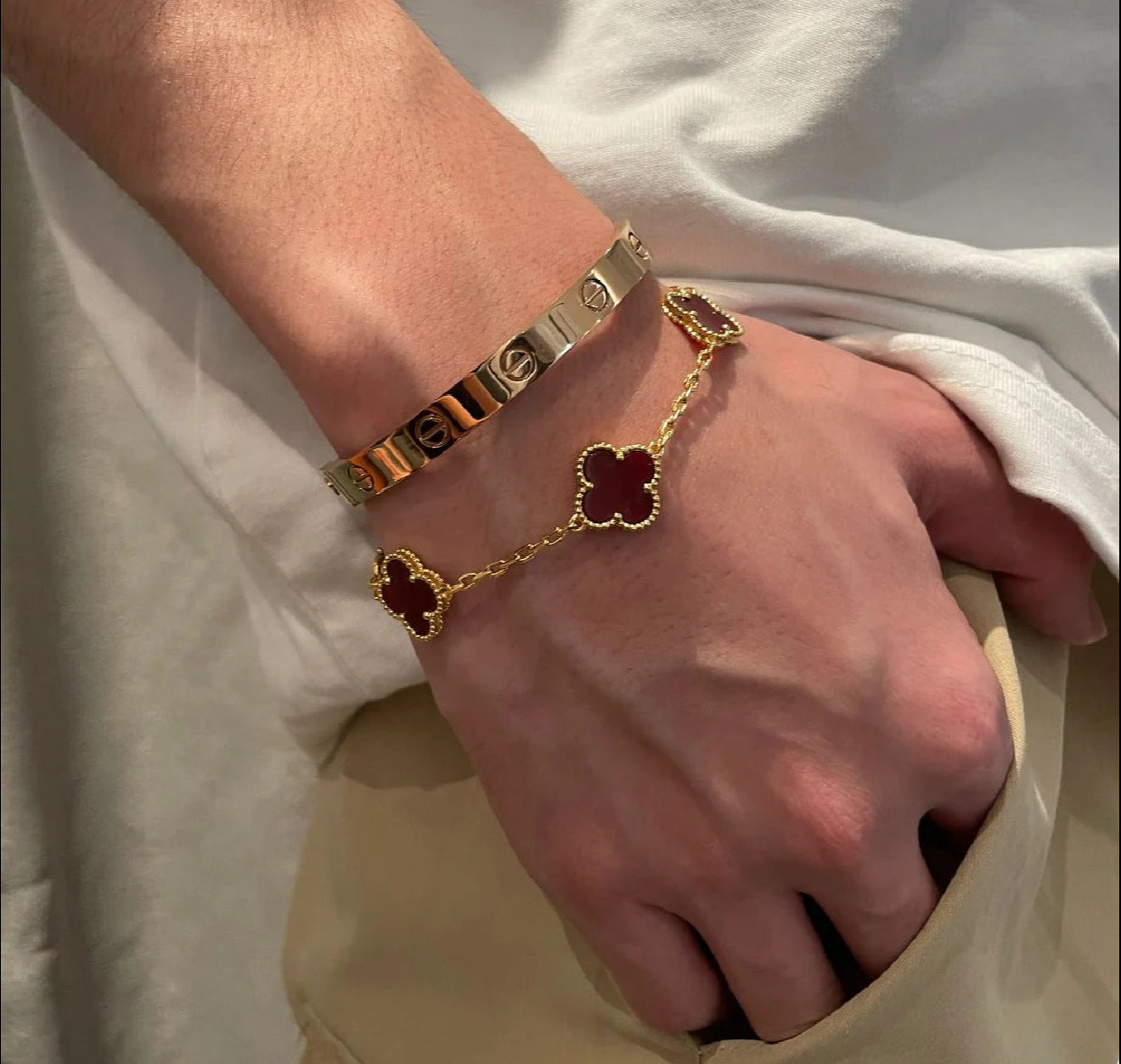 Duo love & v.cleef doré Bordeaux