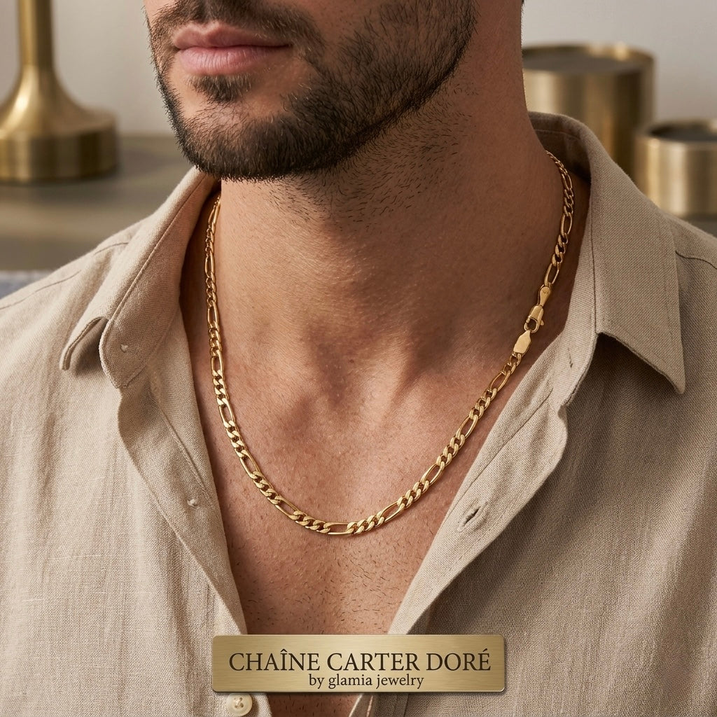 Chaîne cartiier dore