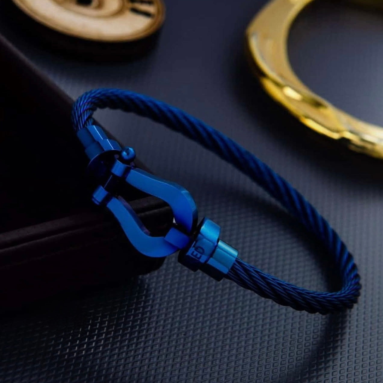 Bracelet cable blue