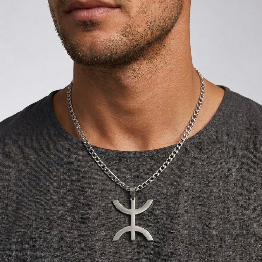 Chaîne Identité Berbère Amazigh Silver