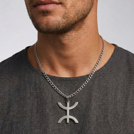 Chaîne Identité Berbère Amazigh Silver