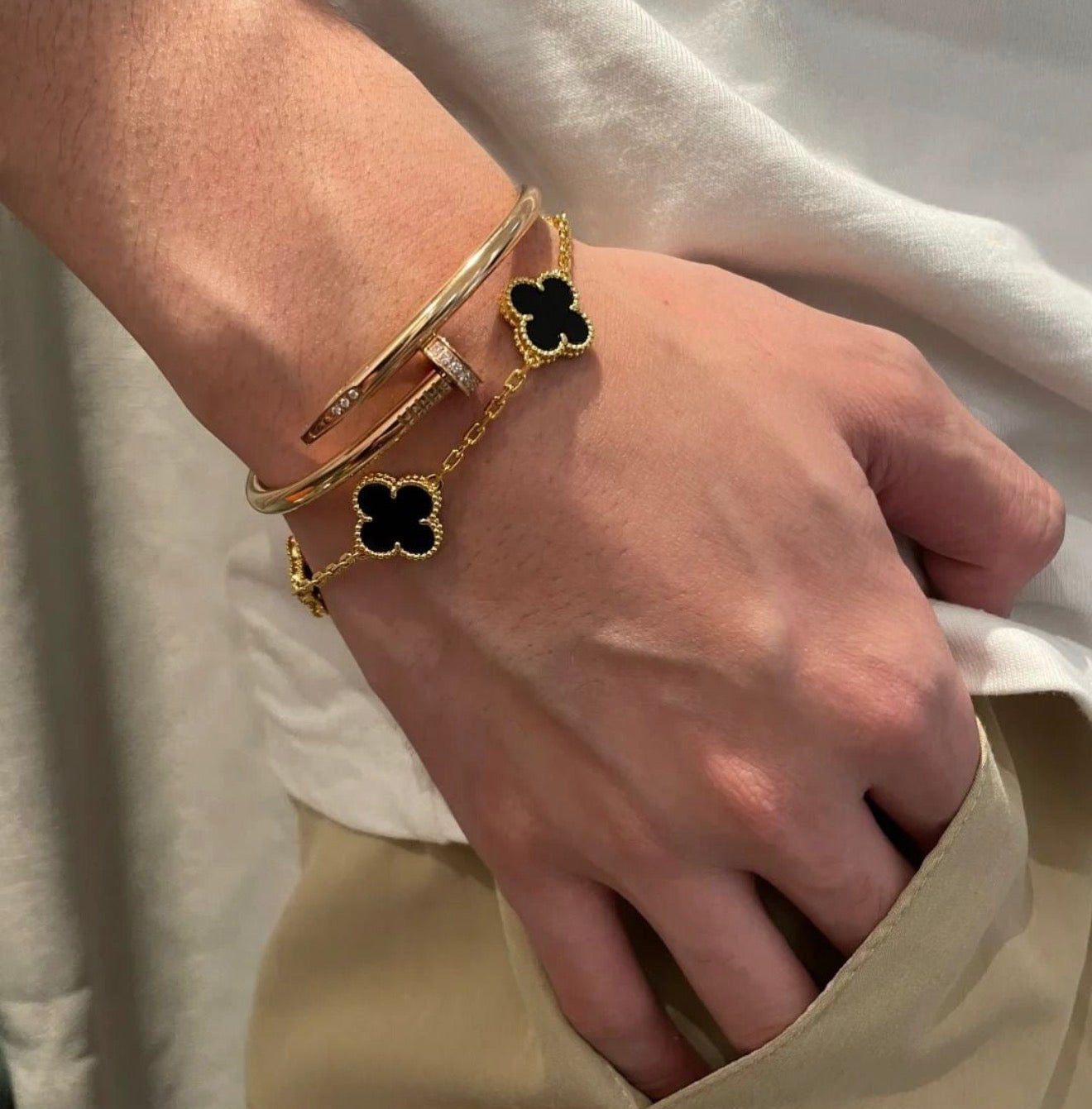 Duo clou & vcleef dore noir