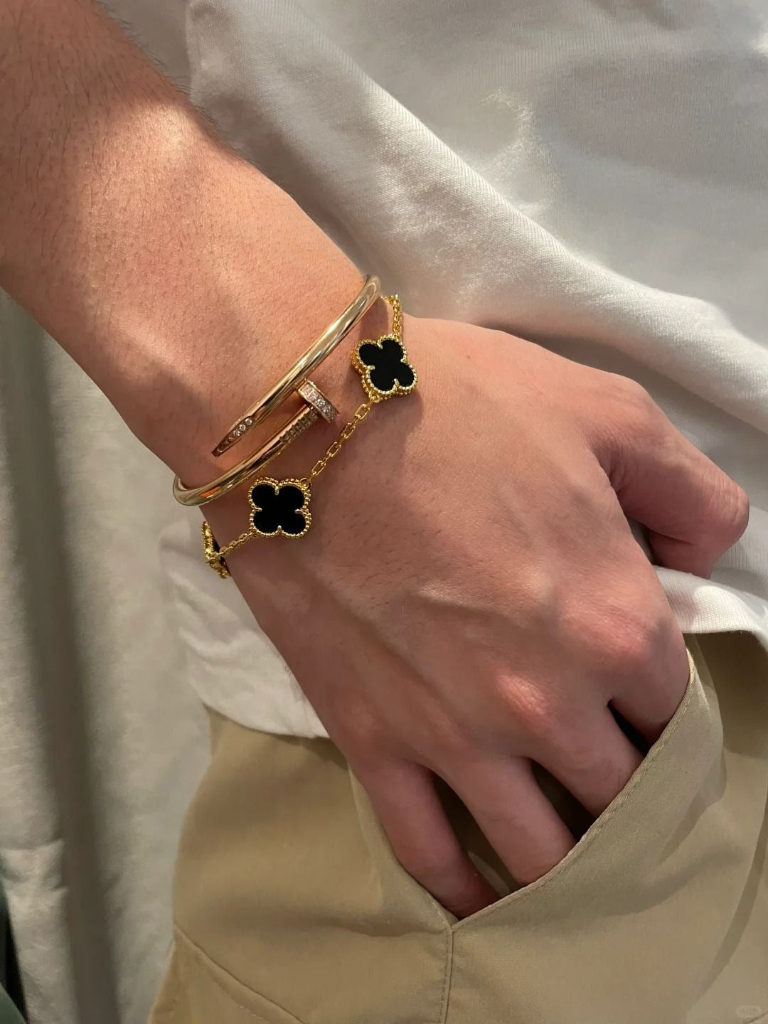 Duo clou & v.cleef dore noir