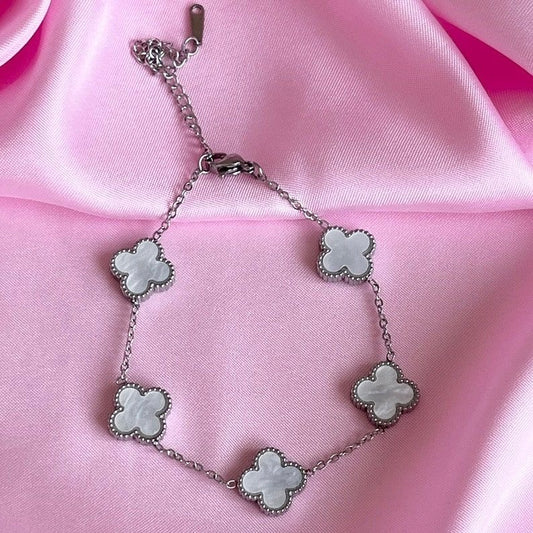 V.cleef argenté blanc