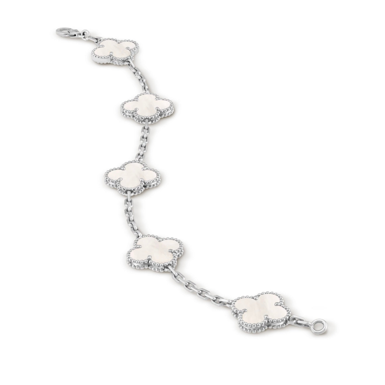 V.cleef argenté blanc