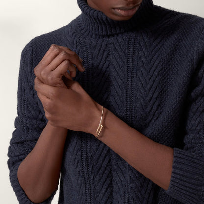 Bracelet clou doré
