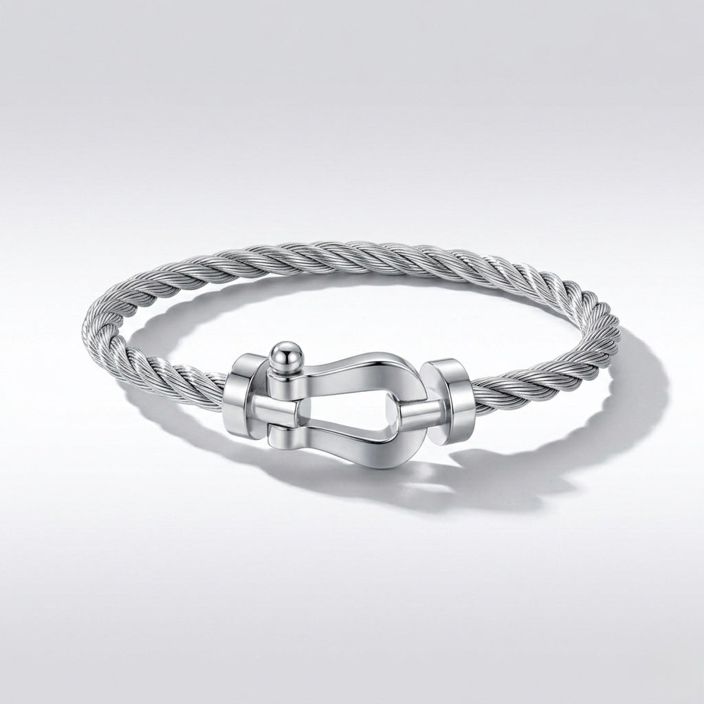 Bracelet cable argenté ( frad)