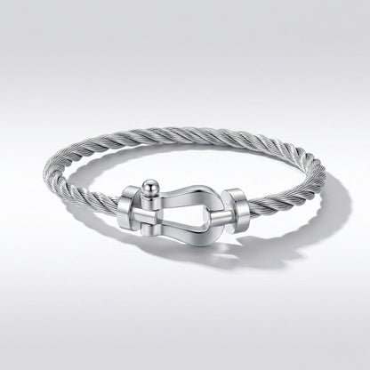 Bracelet cable argenté ( frad)
