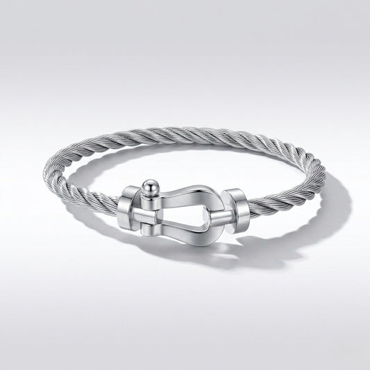 Bracelet cable argenté ( frad)