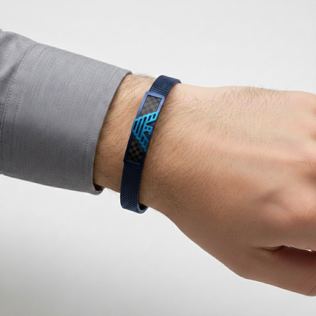 Bracelet motif armanii blue