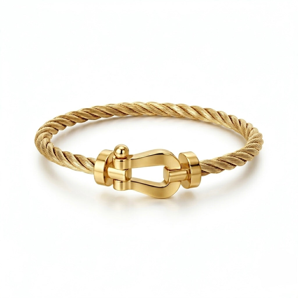 Bracelet cable dore ( frad)