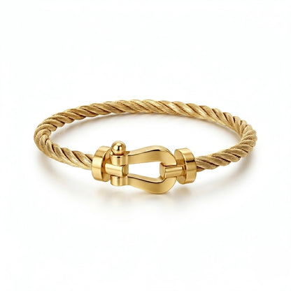 Bracelet cable dore ( frad)