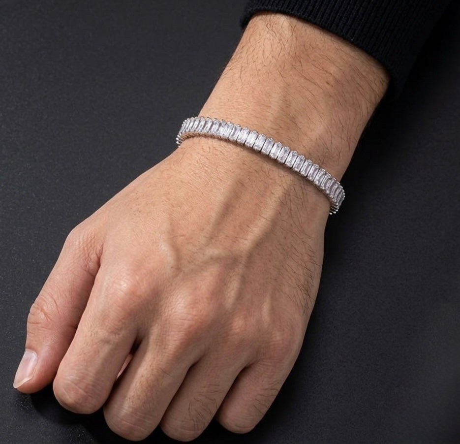 Bracelet diamant 💎 argenté