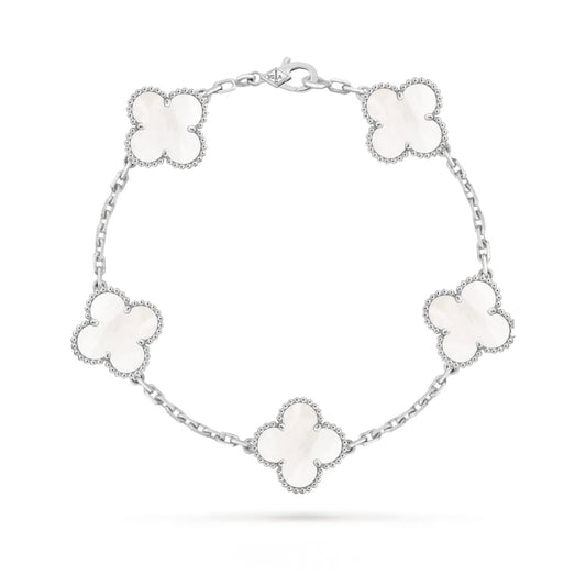 V.cleef argenté blanc