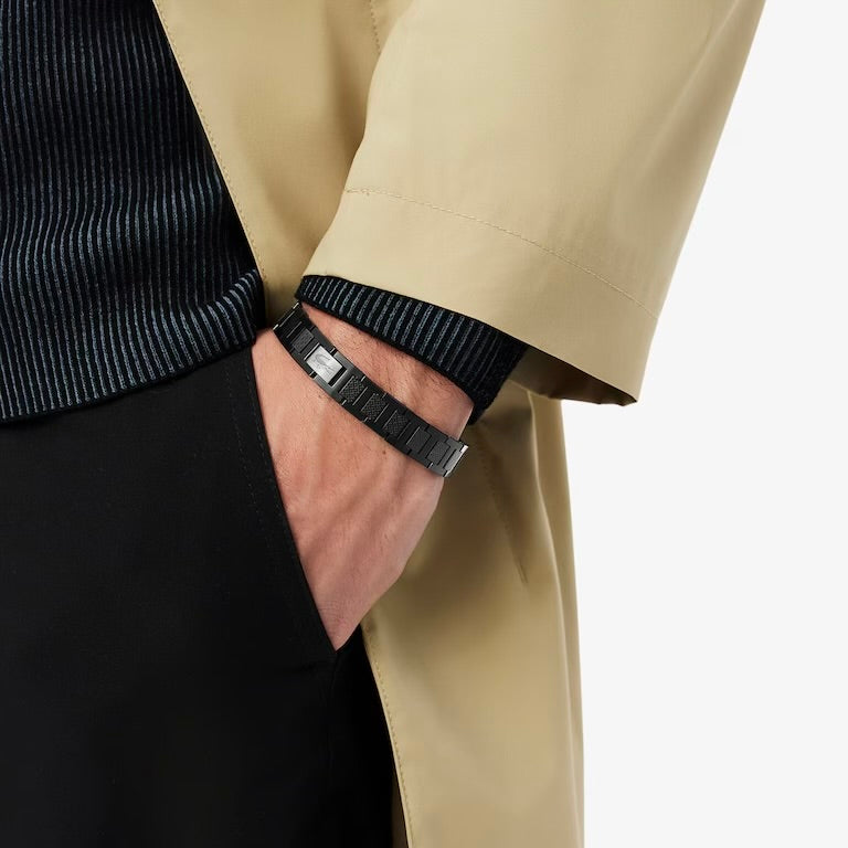 Lacostee black avec boite