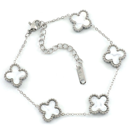 V.cleef argenté blanc