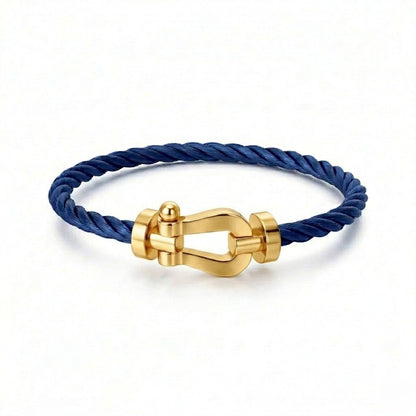 Bracelet cable blue dore ( frad)