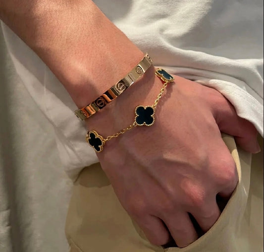 Duo love & v.cleef doré noir